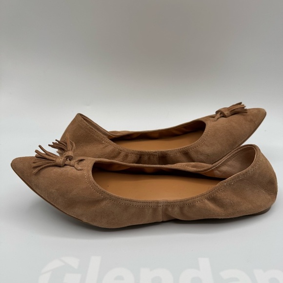 J. Crew Brown Suede Tassel Loafers | Good Used Condition - Picture 5 of 9